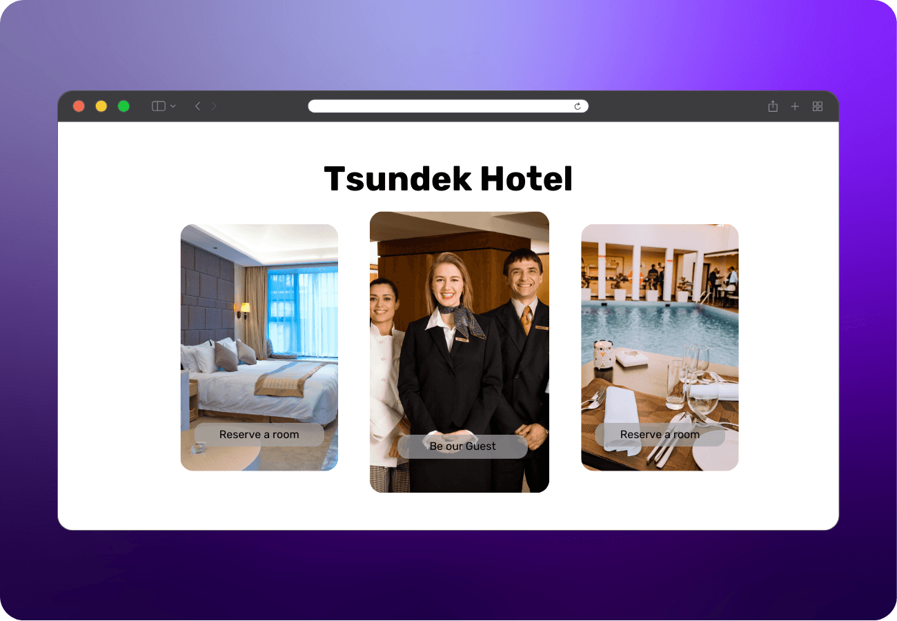 Interactive video for hotels